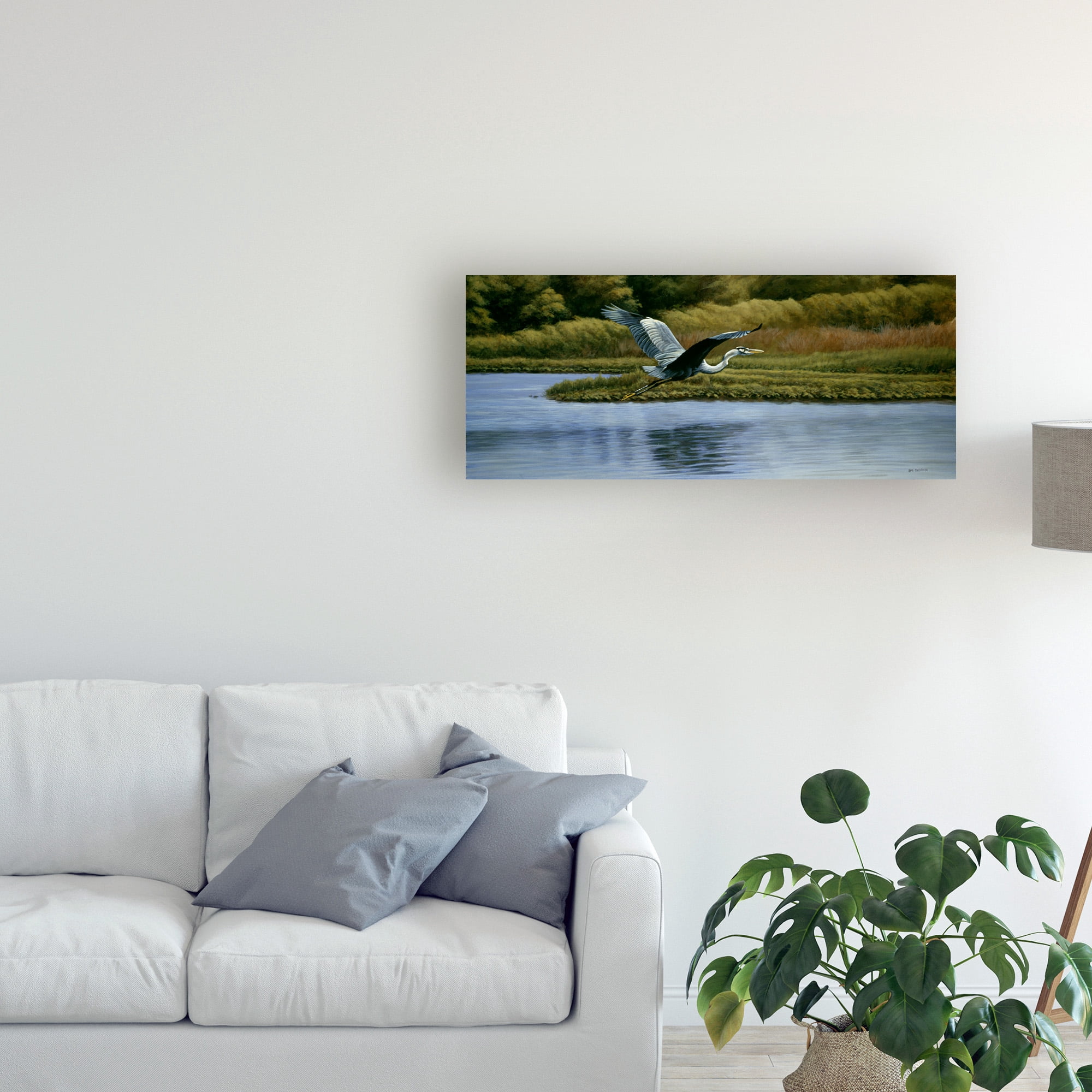 Trademark Fine Art 'Back Water Fisherman' Canvas Art by Michael Budden
