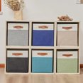 thumbnail image 2 of KYAIGUO Innovation Storage Bags, Patchwork Color Thickened Closet Organizer with Sturdy Handle for Laundry Toy Storage Basket for Living Room, Bedroom, 2 of 5