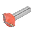 thumbnail image 3 of CNC Router Bits Tungsten Carbide Blade 45 Gauge Steel Body PTFE Coating 8mm/0.3in Round Shank Clean Cutting Tool18mm, 3 of 14