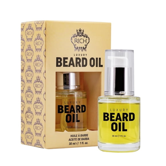 Aceite para barba RICH Luxury, acondicionador profundo, suavizante, 30 ml, para hombres