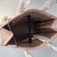 thumbnail image 6 of Michael Kors Womens Mirella Medium Pebbled Leather Shoulder Tote Bag Powder Blush 35S2G7ZT7L-424, 6 of 8