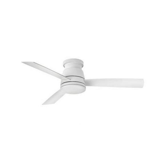 52 inch 3-Blade Ceiling Fan with Light Kit-Matte White Finish Bailey Street Home 81-Bel-4243730