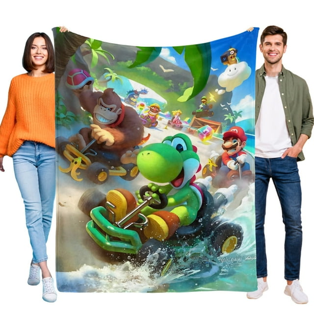 Yoshi anti-pilling, suave, ligera, esponjosa y acogedora de lujo para hogar y cocina – Perfecta para niños y adultos, 100 x 150 cm