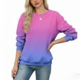 thumbnail image 5 of Fengactive Sweatshirt for Women Gradient Long Sleeve Shirts Casual Loose Crewneck Pullover Fall Winter Cute Tops, 5 of 5