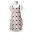 thumbnail image 3 of Circle Pattern Apron, Doodle in Hand Drawn Flower Sketches Garden Art, Unisex Kitchen Bib with Adjustable Neck for Cooking Gardening, Adult Size, Pale Green Pastel Pink, by Ambesonne, 3 of 4