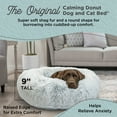thumbnail image 2 of Best Friends by Sheri Original Calming Donut Dog and Cat Bed, Shag Faux Fur, Frost Gray, Large (36x36") - Helps Provide Anxiety Relief for Pets, 2 of 8