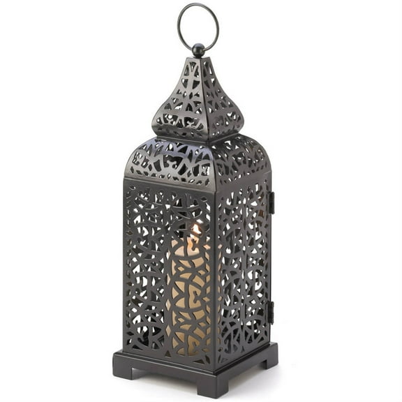 Home Decorative Iron Candle Lantern Tower - 13 inches