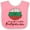 Pink and White, variant on Inktastic I'm So Cute, I Must Be Bulgarian Sunflower Boys or Girls Baby Bib