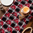 thumbnail image 3 of Red Geometric Table Runner 72 Inches, Black White Boho Bed Runner Dresser Scarves Tabletop for Indoor Outdoor Parties/Ceremony/Banquet, 14" x 72", 3 of 9