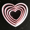 thumbnail image 4 of Coofit 4PCS Heart Shape Cake Cutters Plastic Cute Cookie Cutters Baking Cutters Shapes, 4 of 10