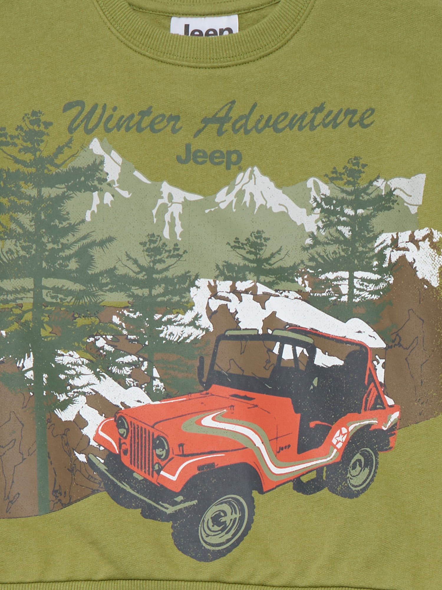 Jeep Boys Christmas Graphic Sweatshirt and Sweatpants Set, 2 Piece, Sizes 4-12