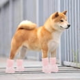 thumbnail image 6 of GASTROPOD 4Pcs Cute Dog Rain Shoes for Small And Medium Puppy, Adjustable Rubber Cartoon Dog Boots, Waterproof, Anti-, Dirt-Resistant Paw Protection Pink-M, 6 of 7