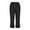Black, variant on Maean Women's Cotton Linen Capris Pants Casual Elastic Waist Ruffle Hem Loose Button Pleated Trendy Trousers