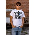 thumbnail image 5 of Skeleton Rib Cage Cute Set His Hers Men's Graphic T Shirt Tees Brisco Brands L, 5 of 7