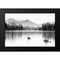 thumbnail image 2 of Paulson, Don 14x11 Black Modern Framed Museum Art Print Titled - Mountain Reflection, 2 of 5