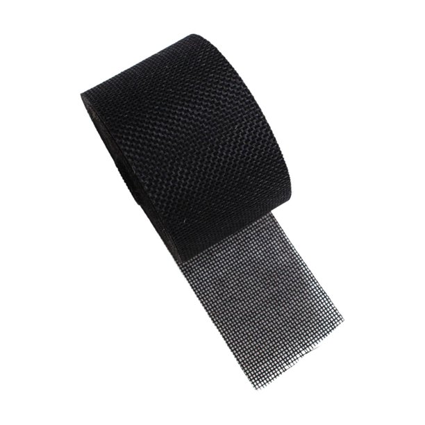 Cinta de lino sintética con alambre para envolver regalos, práctica cinta de arpillera hecha a mano, cinta de lino sintética para cumpleaños, sillas Negro