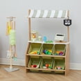 thumbnail image 3 of Teamson Kids Little Helper Marché Présentoir de Jeu Ensemble de Jeu pour Enfants Jeu de Rôle Vert Olive, 3 of 10