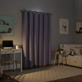thumbnail image 2 of Sun Zero Harper Bright Vibes 100% Blackout Grommet Curtain Panel, 40"X63", Lavender, 40"X63", Lavender, 2 of 10