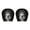 #B, variant on 2Pcs Ghost Face Headrest Covers, Scary Face Printing Auto Seat Universal Elastic Models Headrest Protector with Glowing-Eye Effects Cover Funny Decoration for Car Interior Vehicle Truck SUV