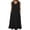 01 Black, variant on Backless Cami Dresses for Women Solid Color Lounge House Dress Linen Spaghetti Strap Maxi Dress with Back Tie