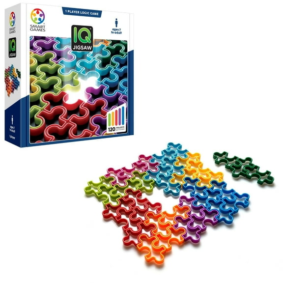 SmartGames IQ Jigsaw 120 Challenges for Ages 7 - Adult