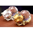 thumbnail image 4 of Optical Crystal Prism Gold Kitty Cat Figurine 3.5", 4 of 4