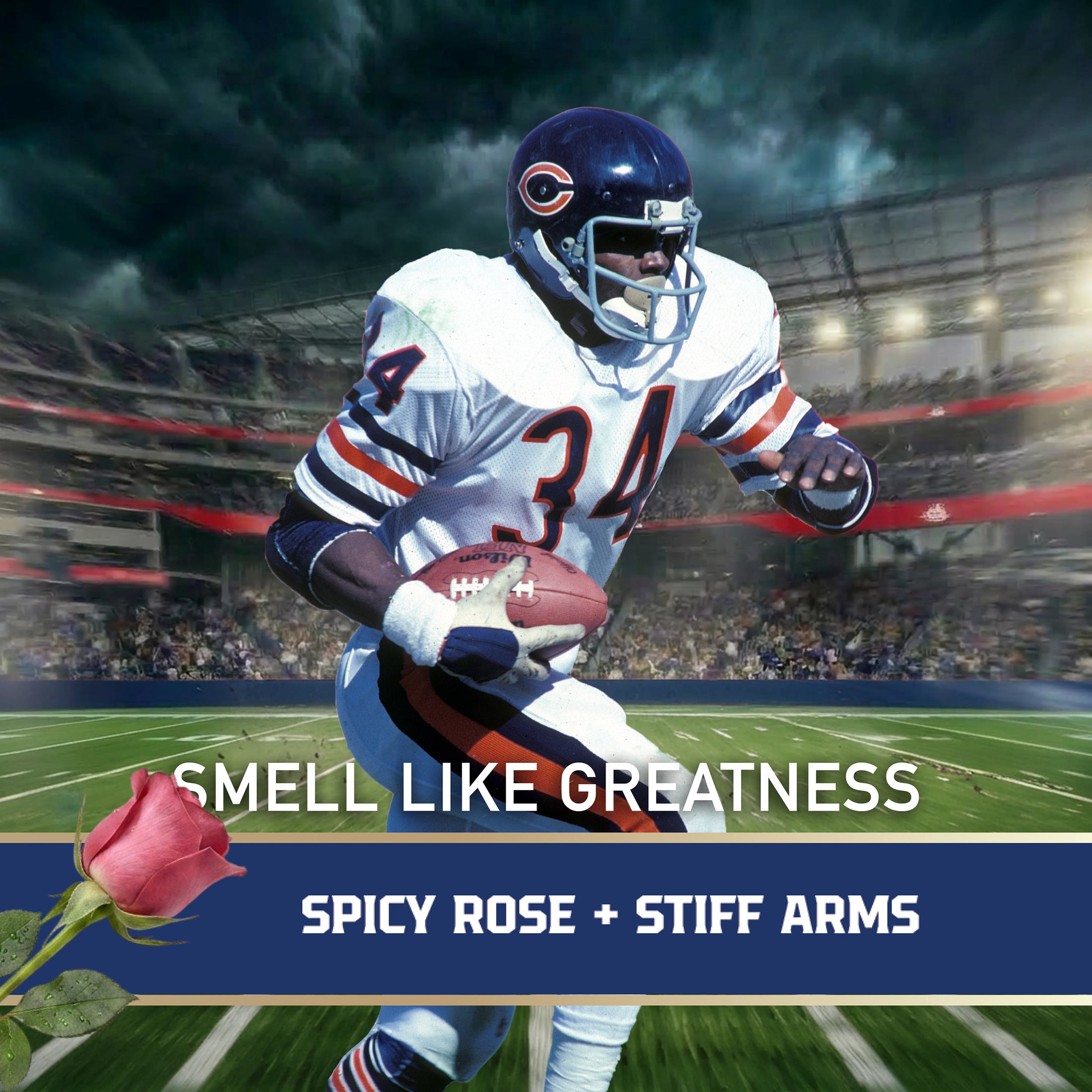 Old Spice Deodorant for Men, Antiperspirant, NFL Collection, Walter Payton, Scent of Spicy Rose + Stiff Arms, 2.6 oz