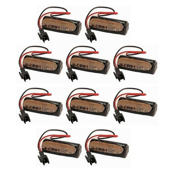 BatteryGuy FLUSH-2 3.0V 3000mAh Lithium Automatic Flusher Replacement Battery for Toto / Wallingford (10 PACK)