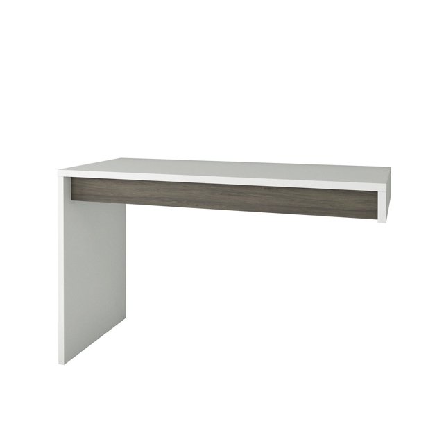 Nexera Chrono Reversible Desk Panel, Bark Grey and White