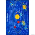 thumbnail image 2 of Allstar Kids / Baby Room Area Rug. Solar System Bright Blue Colorful Vibrant Colors (7' 3" x 10' 2"), 2 of 7