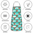 thumbnail image 6 of Pofeuu Lobsters Of Turquoise Waves Print Aprons with Pockets, Cute Aprons for Kitchen, Cooking, Server, Barber, Chef Apron, 6 of 7