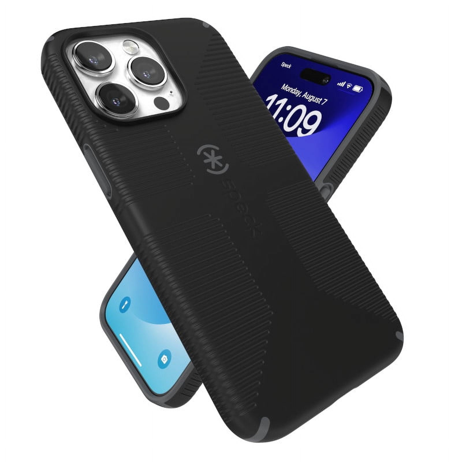 Speck iPhone 15 Pro Max Candy Shell Grip Cell Phone Case, Black