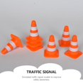 thumbnail image 5 of Miniconos de tráfico de 7 uds, conos de bloqueo de carretera para entrenamiento, miniconos naranjas para actividades deportivas de fiesta temáticas de construcción multiusos oso de fresa Hogar, 5 of 5