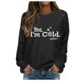 thumbnail image 1 of WEAIXIMIUNG Robe Sweat-Shirt Surdimensionnée Manches Courtes Automne et Hiver Imprimé Lettre Col Rond Épaule Manches Longues Pull Décontracté (4), 1 of 4