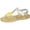Gold, variant on Kids Sandals Sandals for Girls,Closed Toe Princess Costume Summer Dress Shoes Fisherman Gladiator Water Beach Flat Sandals for Toddler/Little Kid/Big Kid(Gold,11)