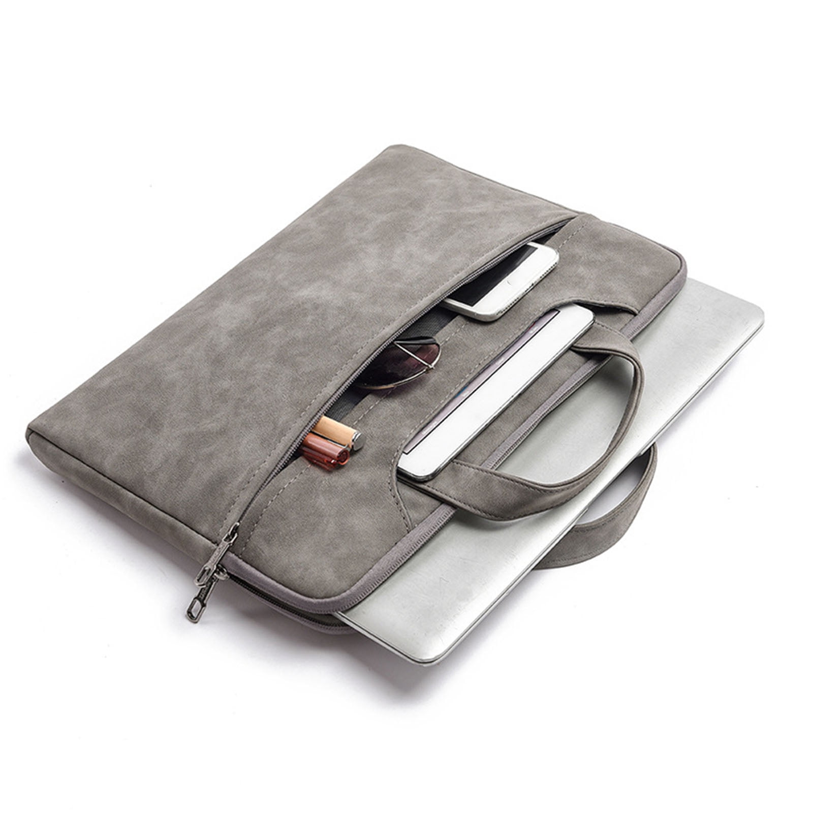 Laptop Sleeve Bag 13-15 Inch Carrying Bag Protective Computer Bag Notebook Handbag with Shoulder Strap for Men Women