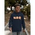 thumbnail image 2 of Celestial Joy Icons - Retro Cosmic Emojis Youth's Hoodie, 2 of 4