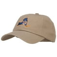 thumbnail image 2 of New York State Flag Map Embroidered Unstructured Washed Cap - Khaki OSFM, 2 of 5