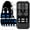 Dual-port one-to-four, variant on CNV Dual Channel Muscle Stimulator with Humanoid LCD Screen, 12 Modes Electronic Pulse Massager for Full Body Relaxation, Portable Wellness Tool with 8 Pads, Black