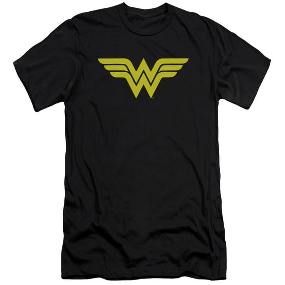 DC Comics Wonder Woman Logo S/S Adult 30/1 T-Shirt Black