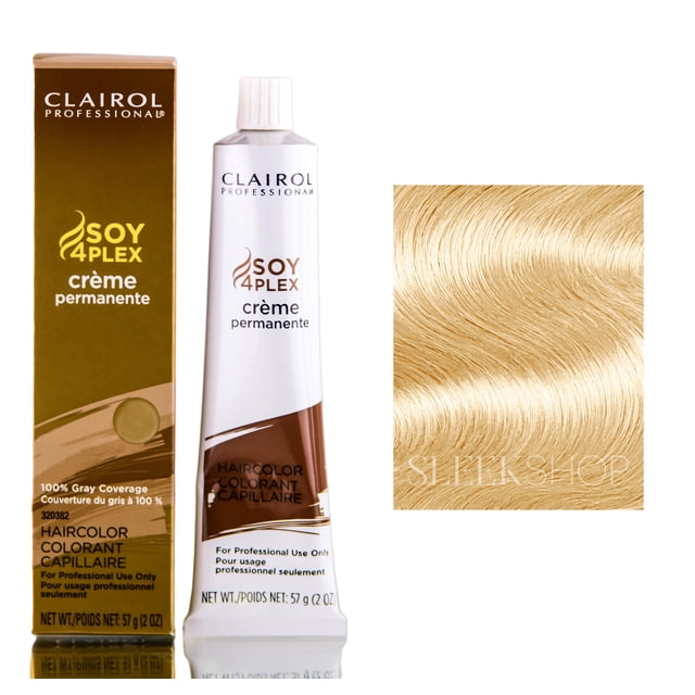 Tinte de cabello Clairol Professional 10G - Lightest Golden Blonde con peine de burlas de uso múltiple