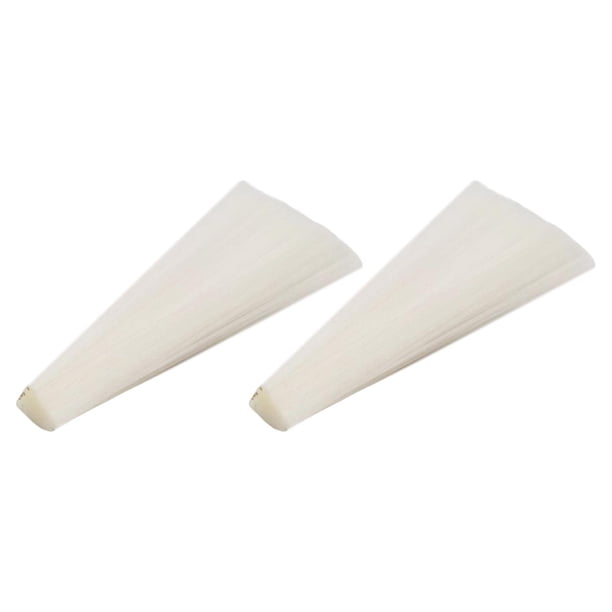 2 piezas de materiales para atar moscas, fibras de nailon, suministros de pesca, manualidades, colores brillantes Blanco