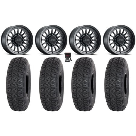 Method 411 15 Wheels Black (5+2) 32 Chicane LT Tires Polaris RZR XP 1000 / PRO XP / Ranger XP 900/1000