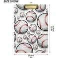 thumbnail image 3 of GZHJMY Baseball Clipboard A4 Standard Size Decorative Clipboard with Low Profile Metal Clip for Students Men Women Classroom and Office Whiteboard Clipboards, 3 of 7