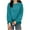 Green, variant on Ashirexll Long Sleeve Shirts for Winter Tops for Casual Round Neck Solid Color Loose Fitting Pullover Shirt Top