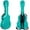 Mint Blue, variant on Crossrock Fiberglass Case For Acoustic Dreadnought Guitar