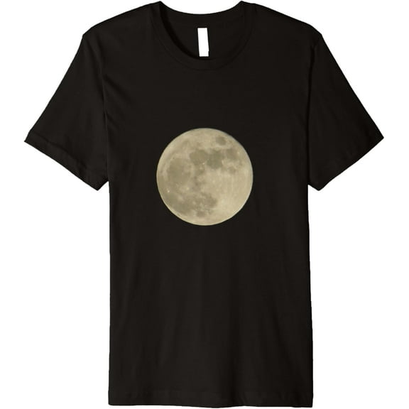 Beautiful Moon Premium T-Shirt men and women can wear, black, white, gifts