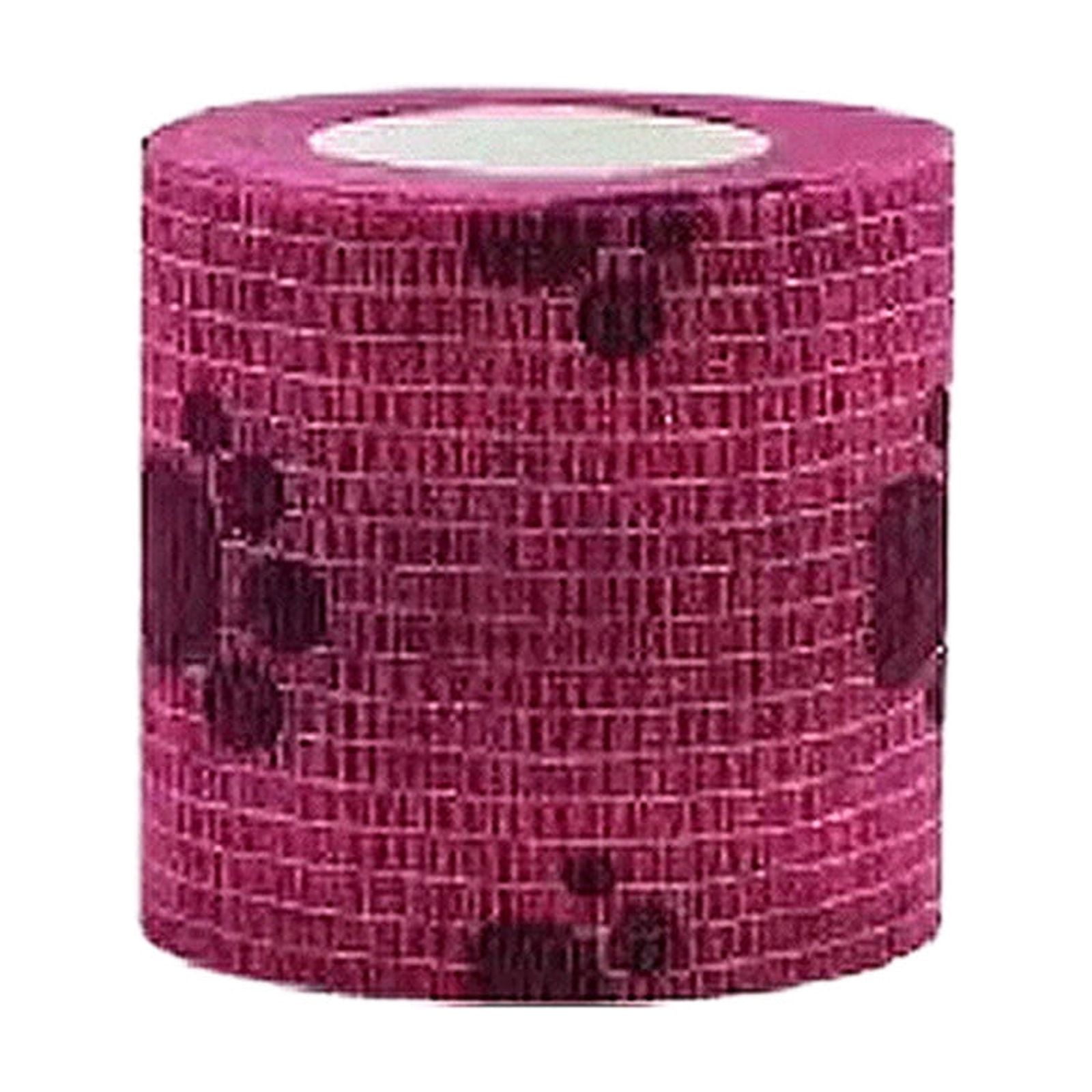 Pet Wrap, Self-Adhesive, Only Sticks to Itself, Non-Woven Tape for Dog Legs, Paws, Wounds, First Aid Cohesive Gauze Wine