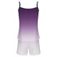 thumbnail image 5 of Sexy Pijama Conjunto para las Mujeres Gradiente Eslinga sin Mangas Tanque Empalme Pantalones Cortos Casual Pijamas Conjunto, Poliéster, 5 of 5