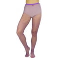 thumbnail image 5 of Plus Size Mini Diamond Net Spandex Pantyhose, Purple, 5 of 6